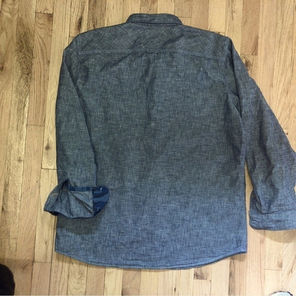 TIMBERLAND MUMFORD RIVER CAMO CHAMBRAY SHIRT Men’s XL excellent condition - Picture 6 of 7